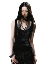 Load image into Gallery viewer, DYSTOPIAN Streetwear | Mottled Contrast Inset Tank Top