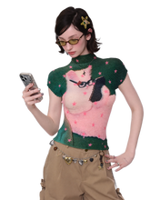 Load image into Gallery viewer, DYSTOPIAN Streetwear | 'Scroll' Textured-Stretch Short Sleeve Tee