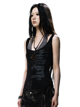 Load image into Gallery viewer, DYSTOPIAN Streetwear | Mottled Contrast Inset Tank Top