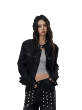 Load image into Gallery viewer, Snap Tab Contrast Stitch Utility Jacket product image