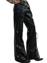 Load image into Gallery viewer, DYSTOPIAN Streetwear | 'Wyvern' Winged Hem Cargo Pants