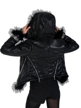 Load image into Gallery viewer, 'Nemean' Mane Pelt Faux Leather Jacket product image