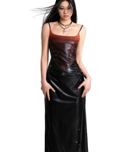 Load image into Gallery viewer, 'Eventide' Faux Leather Midi Dress product image