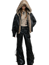 Load image into Gallery viewer, DYSTOPIAN Streetwear | 'Wyvern' Winged Hem Cargo Pants