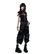 Load image into Gallery viewer, Glossy Cropped Faux Leather Cargo Pants product image