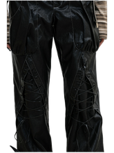 Load image into Gallery viewer, DYSTOPIAN Streetwear | 'Wyvern' Winged Hem Cargo Pants