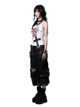 Load image into Gallery viewer, Glossy Cropped Faux Leather Cargo Pants product image