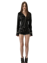 Load image into Gallery viewer, DYSTOPIAN Streetwear | Stud Traced Low Rise Shorts