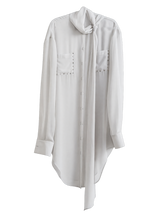 Load image into Gallery viewer, DYSTOPIAN Streetwear | Longline Sheer Button Duster