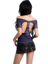 Load image into Gallery viewer, DYSTOPIAN Streetwear | 'Vellum' Buckle Strap Distressed Mini Skirt