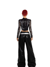 Load image into Gallery viewer, DYSTOPIAN Streetwear | 'Oculus' Grommet Column Wide-Leg Pants