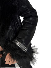 Load image into Gallery viewer, 'Nemean' Mane Pelt Faux Leather Jacket product image