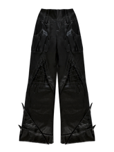 Load image into Gallery viewer, DYSTOPIAN Streetwear | 'Wyvern' Winged Hem Cargo Pants