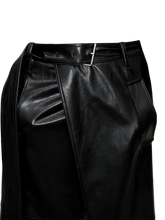 Load image into Gallery viewer, Floor Length Faux Leather Slit Skirt product image
