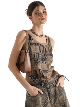 Load image into Gallery viewer, 'Aftermath' Distressed Graphic Print Tank Top