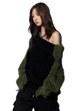Load image into Gallery viewer, &#39;Moss&#39; Off-Shoulder Pullover Knit Sweater