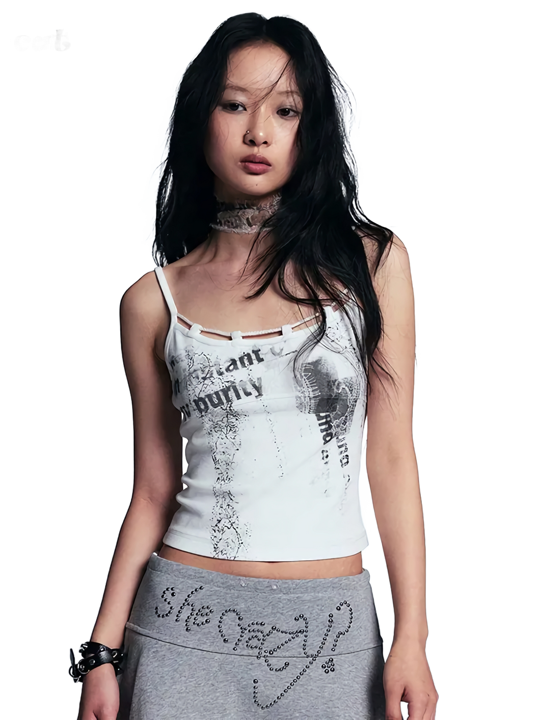 'Purity' Graffiti Print Camisole Top