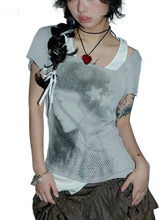 Load image into Gallery viewer, &#39;Illusion&#39; Two Piece Cotton T-Shirt