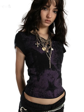Load image into Gallery viewer, Starlit Nights Crop Tee