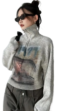 Load image into Gallery viewer, &#39;1989&#39; Chic Knit Half Zip Sweater