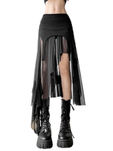 Load image into Gallery viewer, Enigma Mesh Punk Skirt