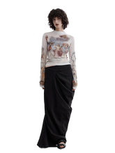 Load image into Gallery viewer, Renaissance Print Mesh Long Sleeve Tee