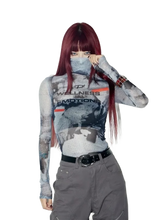 Load image into Gallery viewer, 'Emotion' Slim Fit Mesh Long Sleeve Tee