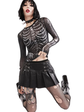 Load image into Gallery viewer, Skeletal Sheer Mesh Long Sleeve Tee
