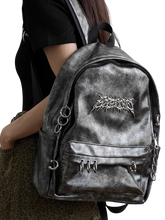 Load image into Gallery viewer, 'Pierced' Faux Leather Backpack