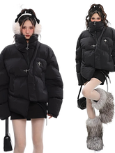 Load image into Gallery viewer, &#39;Stella&#39; Asymmetric Puffer Jacket