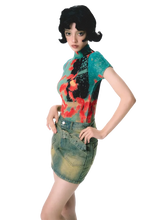 Load image into Gallery viewer, Pixel Koi Textured-Stretch Short Sleeve Tee