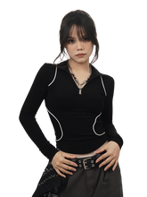 Load image into Gallery viewer, 'Odyssey' Quarter-Zip Thermal Knit Sweater