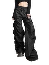 Load image into Gallery viewer, 'Vortex' Shirred Nylon Parachute Pants