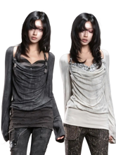 Load image into Gallery viewer, 'Nightfall' Two-Piece Long Sleeve Tee