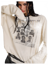 Load image into Gallery viewer, 'Codex' Oversized Long Sleeve Cotton Tee