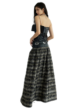 Load image into Gallery viewer, Glossy Pleated Vegan Leather Strapless Tank