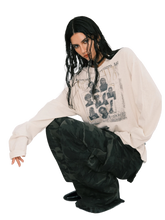 Load image into Gallery viewer, 'Codex' Oversized Long Sleeve Cotton Tee