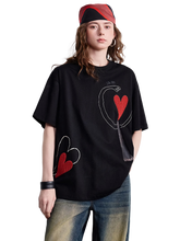 Load image into Gallery viewer, Nox Amor Embroidered Cotton T-Shirt