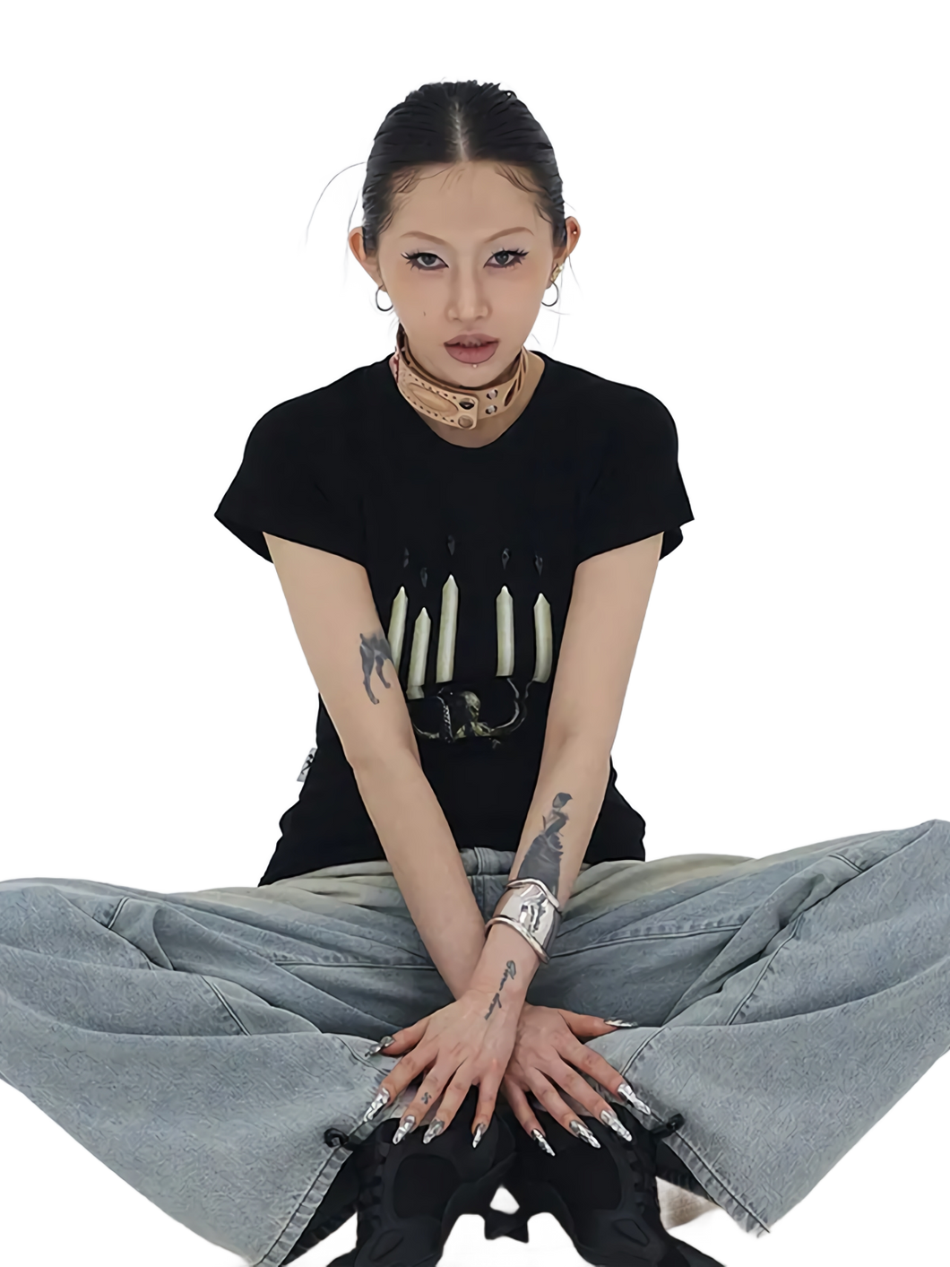 'Candelabra' Graphic Print Tee