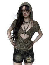 Load image into Gallery viewer, &#39;Ambush&#39; Cut-Out Hooded Top