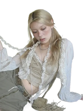 Load image into Gallery viewer, Ruffled Lace Cover Up