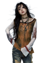 Load image into Gallery viewer, &#39;Baron&#39; Artistic Flare Sleeve Top