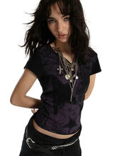 Load image into Gallery viewer, Starlit Nights Crop Tee