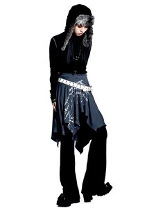 'Manuscript' Graffiti Print Wrap Skirt