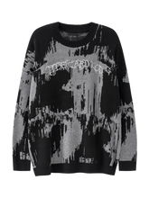 Load image into Gallery viewer, &#39;Tide&#39; Dark Abstract Knit Sweater