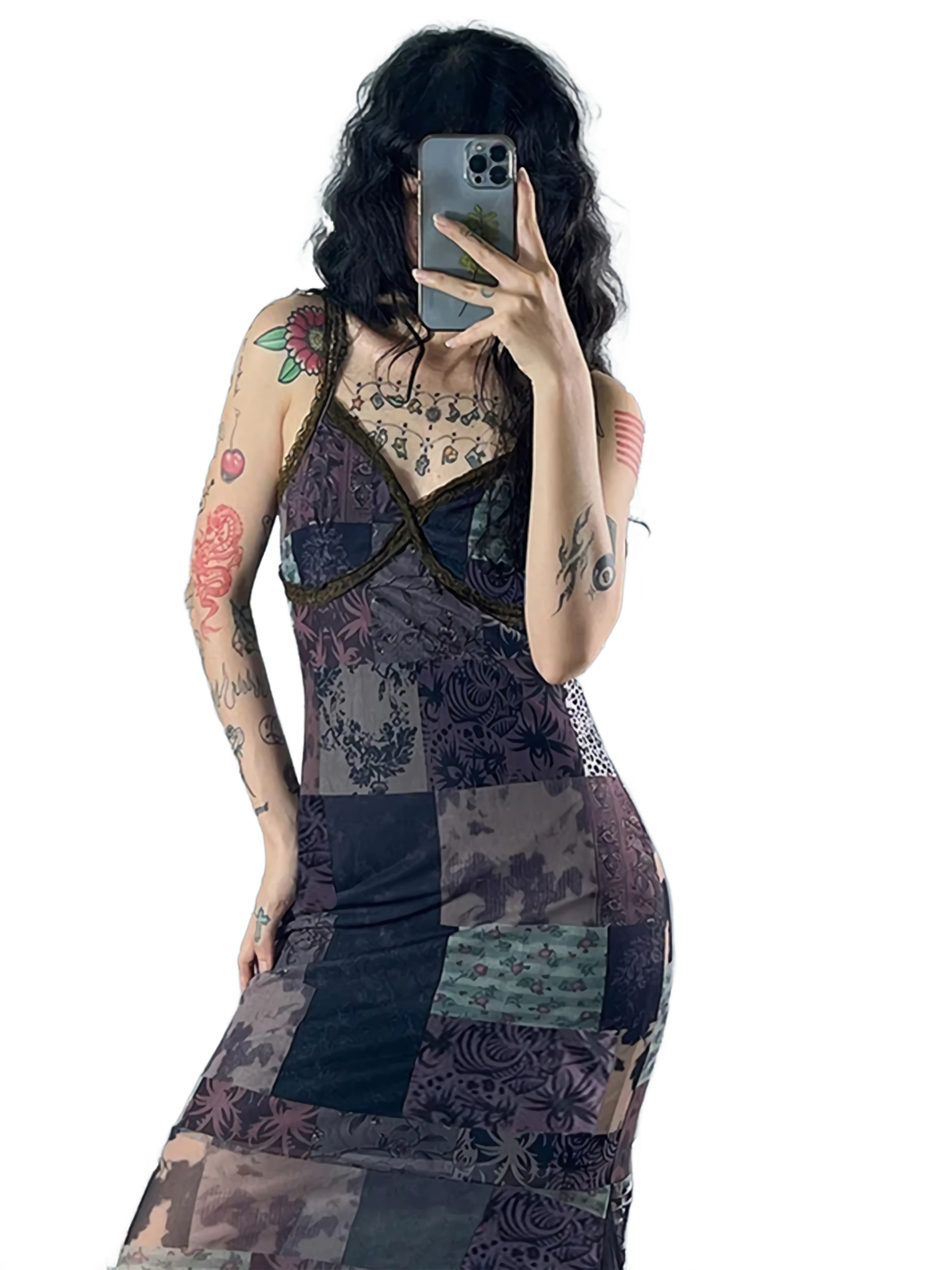 Patchwork Camisole Sun Dress