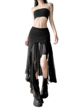 Load image into Gallery viewer, Enigma Mesh Punk Skirt