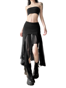 Enigma Mesh Punk Skirt