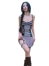 Load image into Gallery viewer, Lavender Lace Fantasy Mini Dress