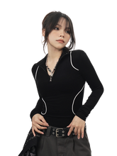 Load image into Gallery viewer, 'Odyssey' Quarter-Zip Thermal Knit Sweater